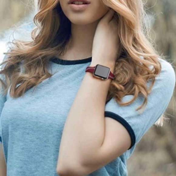 Baseball Watch Band For Apple iWatch Compatible - Picture 2 of 2